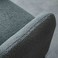 Younes 1 Seater Fabric Sofa - Grey
