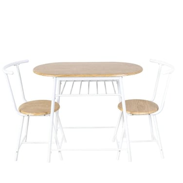 ألياز طقم سفرة  1+2 - خشب البلوط سونوما/أبيض