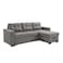 Ramiro Reversible Corner Fabric Sofa Bed-Warm Grey