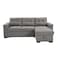 Ramiro Reversible Corner Fabric Sofa Bed-Warm Grey