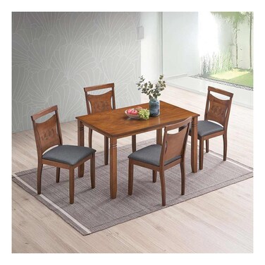 سالفوي طقم سفرة  1+4 - جوزي / رمادي