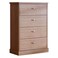 Zirco Chest of&nbsp;4 Drawers -&nbsp;Brown Oak