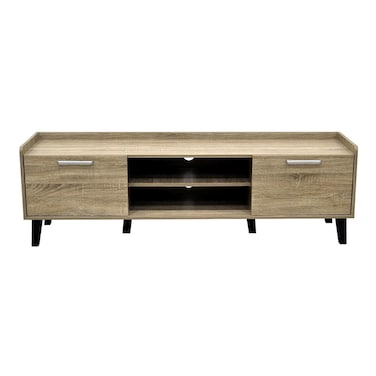 سوبريم وحدة تلفاز ببابين حتى 65 بوصة - لون بلوط سونوما الفرنسي