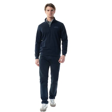 Tex Men Regular Fit Performance Sweatshirt, Navy, M, I274833