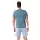 Tex Men Pocket Crew Neck T-Shirt and Plaid Pajama Shorts Set,  Khaki, Large