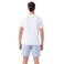 Tex Men Pocket Crew Neck T-Shirt and Striped Pajama Shorts Set, Sky, Large