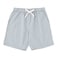 Tex Men Pocket Crew Neck T-Shirt and Plaid Pajama Shorts Set, Khaki, XL