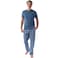 Tex Men Checked Pajama Pants,  Chrome Blue, Large