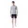 Tex Men Short Sleeve Shorts Set, Grey, M, I274932