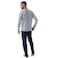 Tex Men Printed Long Sleeve Pajama Set,  Grey, Large