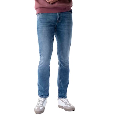 تكس بنطلون جينز رجالي، قصة عادية، أزرق، مقاس 46