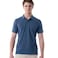 Tex Men Solid Regular Fit Short Sleeve Polo T-Shirt,Dark Blue, I274819, Large