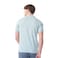 Tex Men Bio Solid Short Sleeve Polo T-Shirt,  Aqua, Large