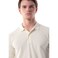 Tex Men Organic Cotton Regular Fit Polo T-Shirt,Ivory, I274819, XL