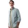Tex Men Smartwear Regular Fit Checked Long Sleeve Shirt, Light Green, I274807, Large