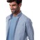Tex Men Smartwear Regular Fit Checked Long Sleeve Shirt, Blue, I274807, XXL