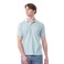 Tex Men Bio Solid Short Sleeve Polo T-Shirt,  Aqua, Medium