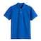 Tex Men Organic Cotton Regular Fit Polo T-Shirt, Royal Blue, I274819, XL