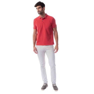 Tex Men Newcastle City Colorblock Long Sleeve Rugby T-Shirt,  Red, Small