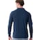 Tex Men Long Sleeve Polo T-Shirt,  Indigo, 3XL