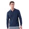 Tex Men Long Sleeve Polo T-Shirt,  Indigo, 3XL