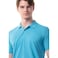 Tex Men Organic Cotton Regular Fit Polo T-Shirt,  Turquoise, 3XL
