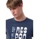 Tex Men Regular Fit Essential T-Shirtt, Indigo, Large