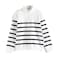Tex Men Striped Quarter-Zip Long Sleeve Pullover,  Off White, XXL