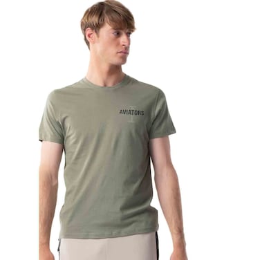 Tex Men Regular Fit Essential T-Shirt, Khaki, XL