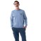 Tex Men Regular Fit Graphic Fleece Sweatshirt,  Light Blue, I275061, XXL