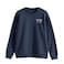 Tex Men Regular Fit Graphic Fleece Sweatshirt,  Indigo, I275061, Small