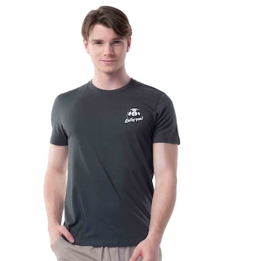 Tex Men Regular Fit Essential T-Shirt, Anthracite, Medium
