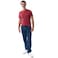Tex Men Regular Fit Graphic T-Shirt, Merlot, Medium