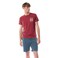 Tex Men Regular Fit Essential T-Shirt, Merlot, XL