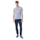 Tex Men Regular Fit Essential T-Shirt, Blue, Large