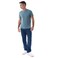 Tex Men Regular Fit Essential T-Shirt, Teal, Large