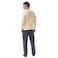 Tex Men Printed Long Sleeve Pajama Set,  Yellow, Medium