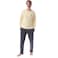 Tex Men Printed Long Sleeve Pajama Set,  Yellow, Medium