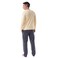 Tex Men Printed Long Sleeve Pajama Set,  Yellow, XL
