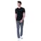Tex Men Organic Cotton Regular Fit T-Shirt, Black, XL