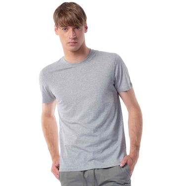 Tex Men Regular Fit Essential T-Shirt, Grey, XL
