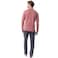 Tex Men Printed Long Sleeve Pajama Set,  Red, Large
