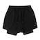 Tex Men Regular Fit Performance Sport Shorts, Black, I274786, Medium