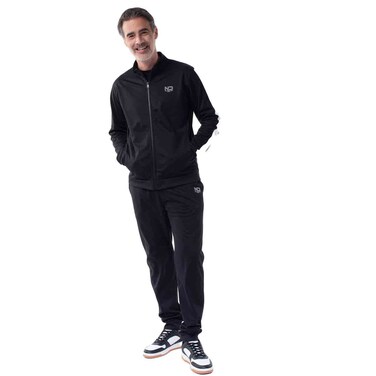 Tex Men Regular Fit Performance Sport Set, Black, I274782, Medium