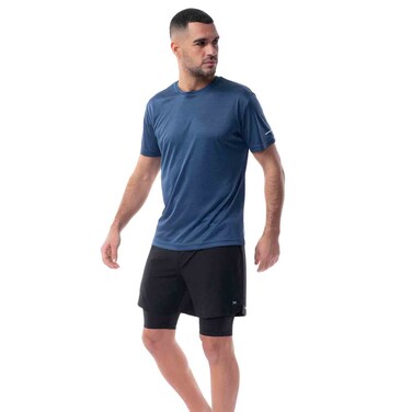 Tex Men Regular Fit Performance Sport Shorts, Black, I274786, Large