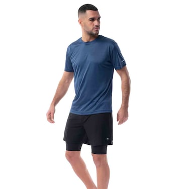 Tex Men Regular Fit Performance Sport Shorts, Black, I274786, XXL