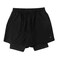 Tex Men Regular Fit Performance Sport Shorts, Black, I274786, XL