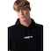 Tex Men Printed Regular Fit Pullover Hoodie,  Black, Large