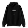 Tex Men Printed Regular Fit Pullover Hoodie,  Black, Large