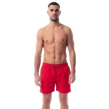 Tex Men Regular Fit Swim Shorts, Red, I274944, Medium